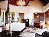 Molori Molelo Suite living room with view over Madikwe